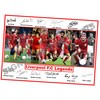Stunning Quality Liverpool FC Legends Signed/Autographed Print. Mohamed Salah, Steven