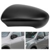 Door Rear View Mirror Cover Left Right Side ABS Black