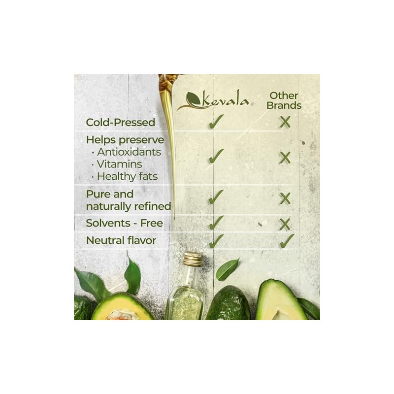 Kevala Aceite Aguacate Prensado Frío Vegano