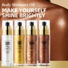 Body Highlighter Oil - Shiny Gold, Gives Intense Golden Shine,