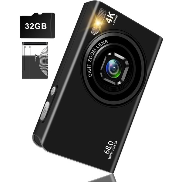 Digital Camera, 4K Video, 68 Megapixels, Digital Camera, 30 FPS,