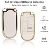 Elegananccy for Jeep Key Fob Cover, Soft Full Protection Key