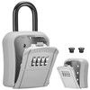 Puroma Key Lock Box, Portable Combination Lockbox Wall-Mounted Key Storage