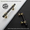 Rergy Cabinet Handles Drawer Pulls and Knobs, 10Pack Black and