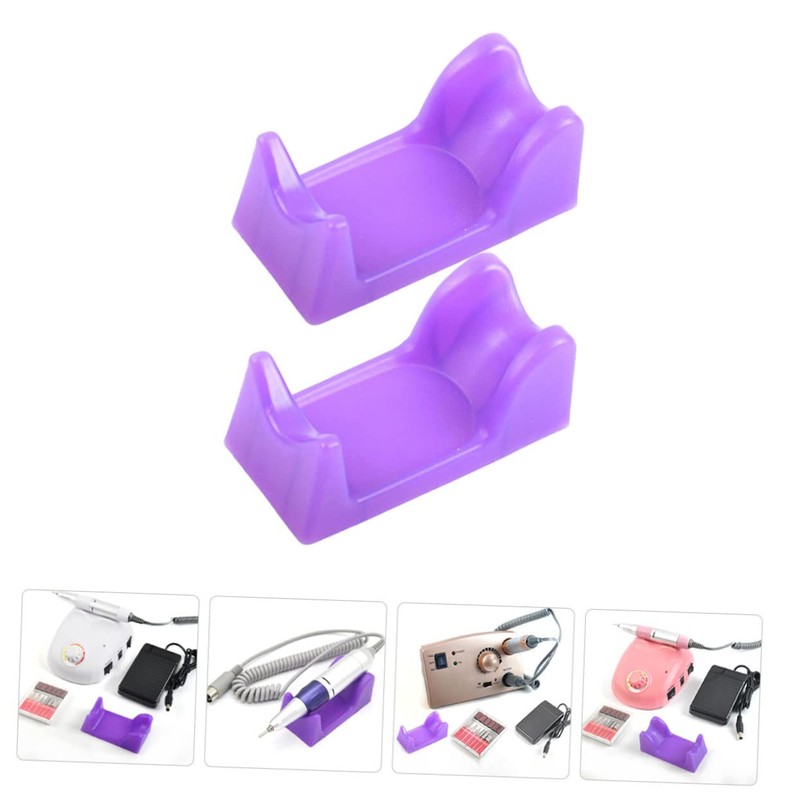 FOMIYES 2pcs Bracket Machine Electric Nail Polisher Manicure Kit Grinder