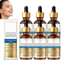 Sérum reafirmante facial con péptidos, colágeno, ácido hialurónico, sérum hidratante antiarrugas, sérum de vitamina C para piel madura, mujeres mayores de 40 años, todo tipo de piel, cuidado (PCS6)