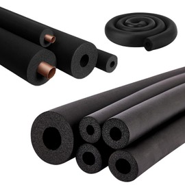 Pipe Insulation Foam Diameter 16 mm Insulation Pipe Black Heating Pipes for Pipe Insulation Fitness Equipment etc. 1.8 m