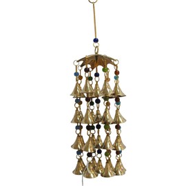 Beaded Brass Bell Yoga Zen Meditation Harmony Hanging Wind Chime
