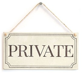 Private - Stylish Vintage Style Handmade Private Office Sign