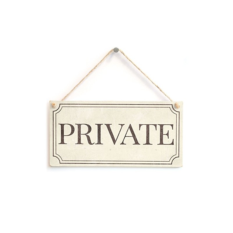 Private - Stylish Vintage Style Handmade Private Office Sign