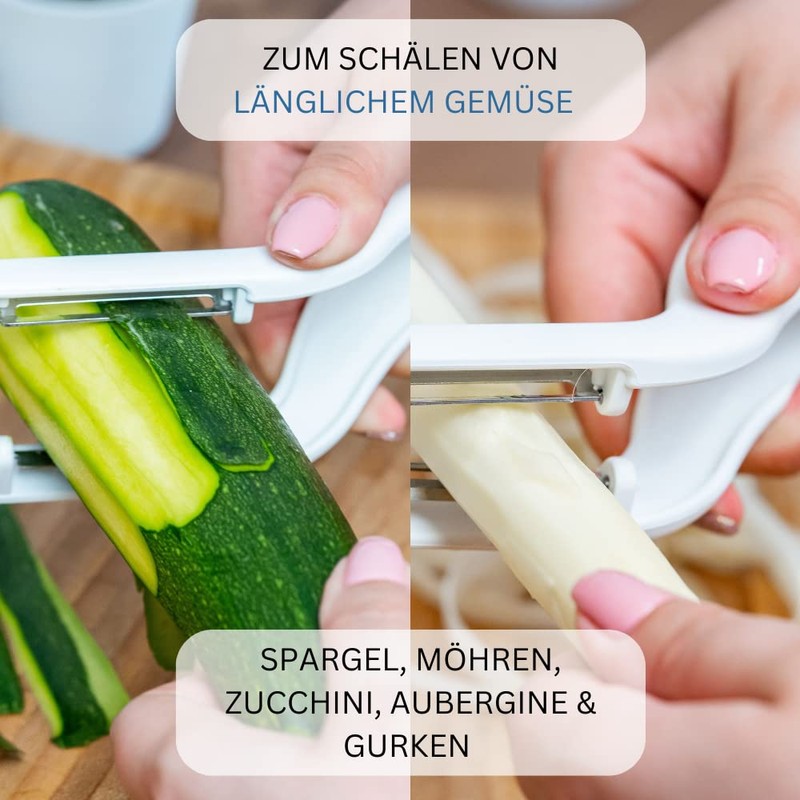 Westmark Peel-Star KS 60622E6 Vegetable and Double Peeler/Asparagus Peeler with