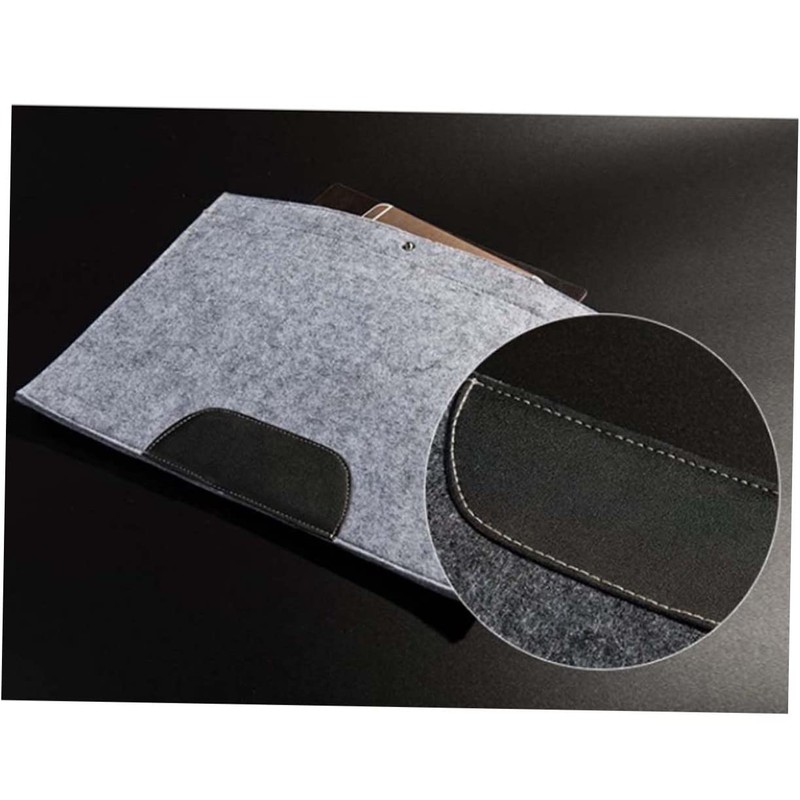 Gatuida Felt File Folder Portable Document Carrier Bag with Button