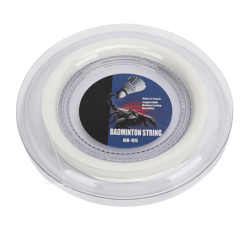 POWERTI Badminton Racquet String High Elasticity Wear Resistant Resin Fibre