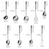 304 Stainless Steel Kitchen Cooking Utensils Set - 9 PCS