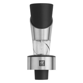 ZWILLING Sommelier All-in-One Wine Aerator, Decanter Pourer & Stopper, 18/10 Stainless Steel