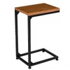 Ekisemio C Table for Sofa, C Shaped End Table with