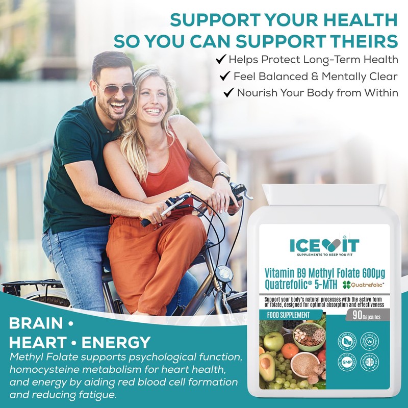 ICEVIT Methyl Folate 600µg – Quatrefolic® 5-MTHF | Active Vitamin