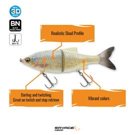 3D Shine Glide 5 1/4" 1oz (Ghost Bone) 3898