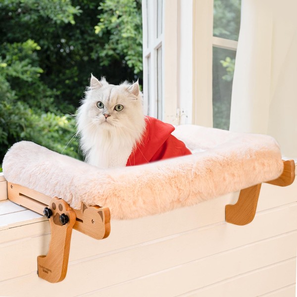 CHEERHOME PETS Cat Window Perch with Bolster Cat Window Bed