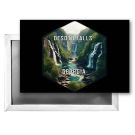 DeSoto Falls Georgia Travel Destination Souvenir 2x3-Inch Fridge Magnet Single