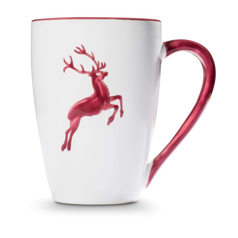 GMUNDNER KERAMIK Breakfast Cup Supermax Capacity 0.5 Litres Bodeaux Red