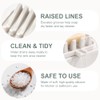 Jabonera de silicona para ducha con autodrenaje (2, blanco)