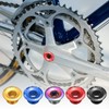 sourcing map 2pcs Bike Crank Cover Screw M18 Aluminum Alloy