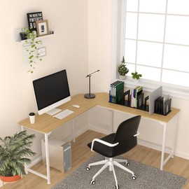 LuluEasy Adjustable Vertical File Sorter Sturdy Plastic Expandable Upright File Holder for Laptop Magazine Desktop Organizer Bookshelf Divider Rack for Office Home School, 11 Section White