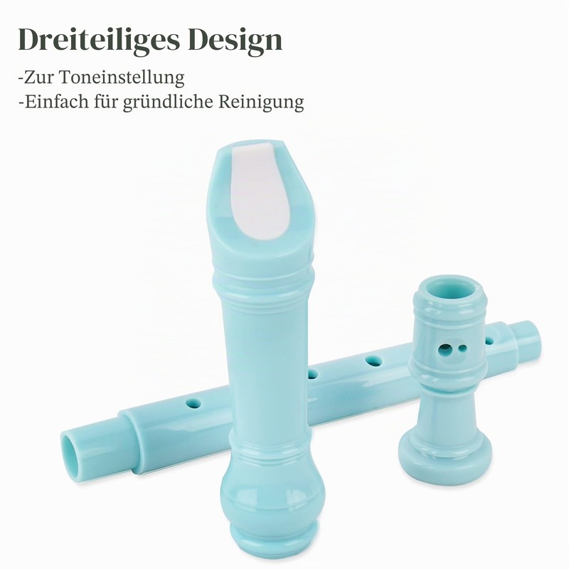 Czzmy Recorder for Beginners Soprano German Fingering 8-Hole Flute for