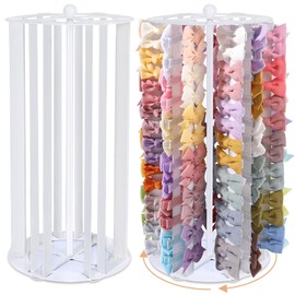 Bow Organizer for Girls,Rotating Bow Holder Baby Hair Clip Storage