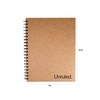 Unruled Notebook, 70 Sheets, 10.5" x 8", Heavyweight 60# Paper,