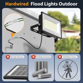 Onforu 120W LED Flood Light Outdoor, 12000LM Security Lights, IP66 Waterproof Outdoor LED Lights, 6500K Daylight White Floodlight for Garage Yard Garden Stadium Playground Arena(2 Pack)
