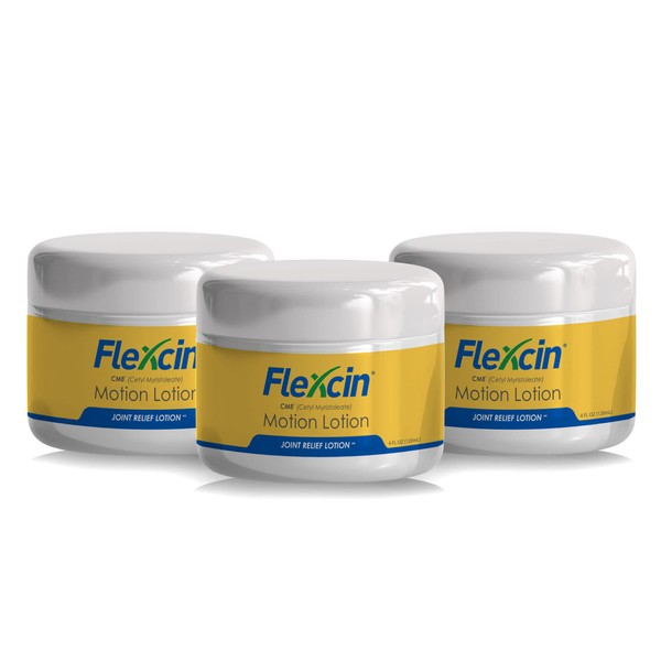 Flexcin with CM8 Motion Lotion 3 Pack 4 oz jar