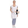 ZOLLNER Throw Apron – Durable Clothing Protector in White –