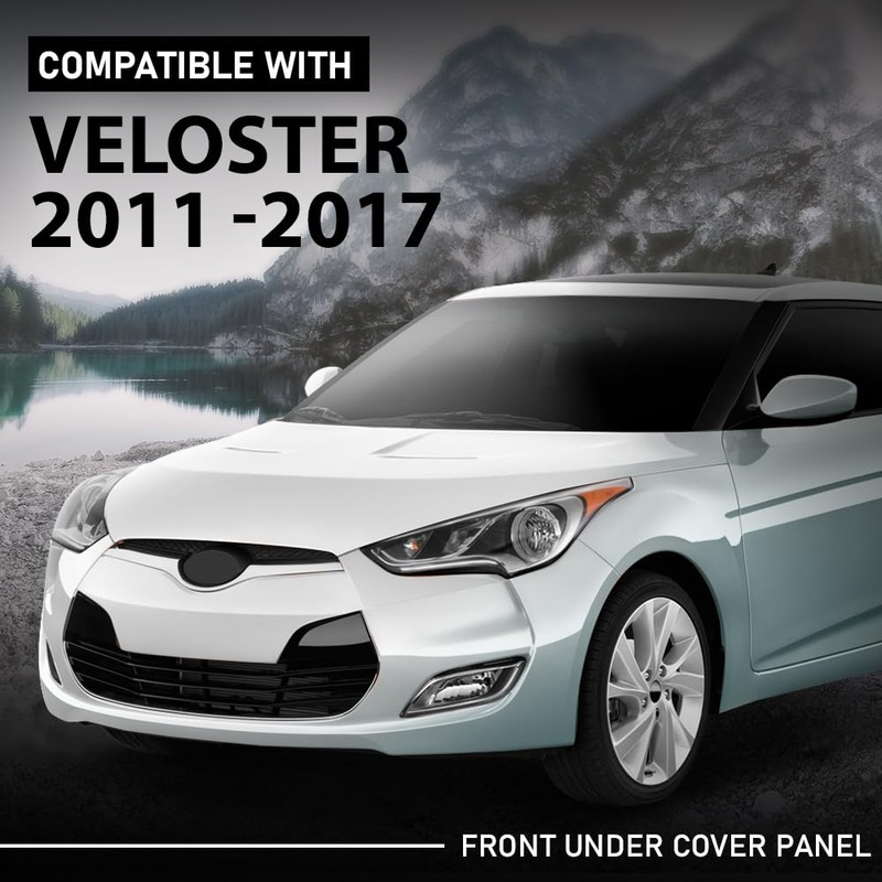 LQI Front Bumper Lower Panel Cover Black Compatible with Hyundai