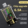 Medidor de potencia USB, Probador USB 3.0 4-24V 0-6.5A Voltímetro