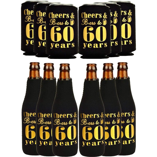 60th Birthday Gifts for Men, 60th Birthday Gifts, 60th Birthday Can Coolers, 60th Birthday Decorations for Men, 60th Birthday Party Supplies, 60th Birthday Favors, 60th Birthday Party Favors