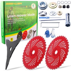 9" x 36 Teeth Carbide Tipped Brush Cutter Blades Weed Eater Trimmer Blade 10" x 3 Teeth Carbon Steel Compatible with Stihl Ego Husqvarna Brush Cutter Trimmer Weed Eater