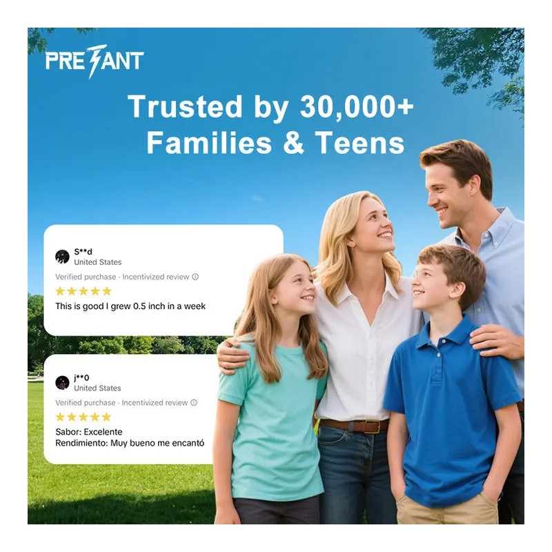 PRETANT Growth Capsules – Natural Height Increase Supplement with Calcium