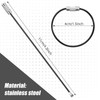 Tuanse 200 Pcs Wire Keychain Cable Stainless Steel Wire Ring