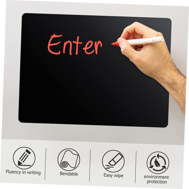 VILLFUL Magnetic Blackboard Message Board Reusable Writable Fridge Planner Eco-Friendly