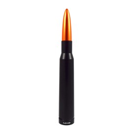 VMS RACING Anti-Theft Black With Orange Tip 50 Caliber Bullet Antenna For 90-19 Ford