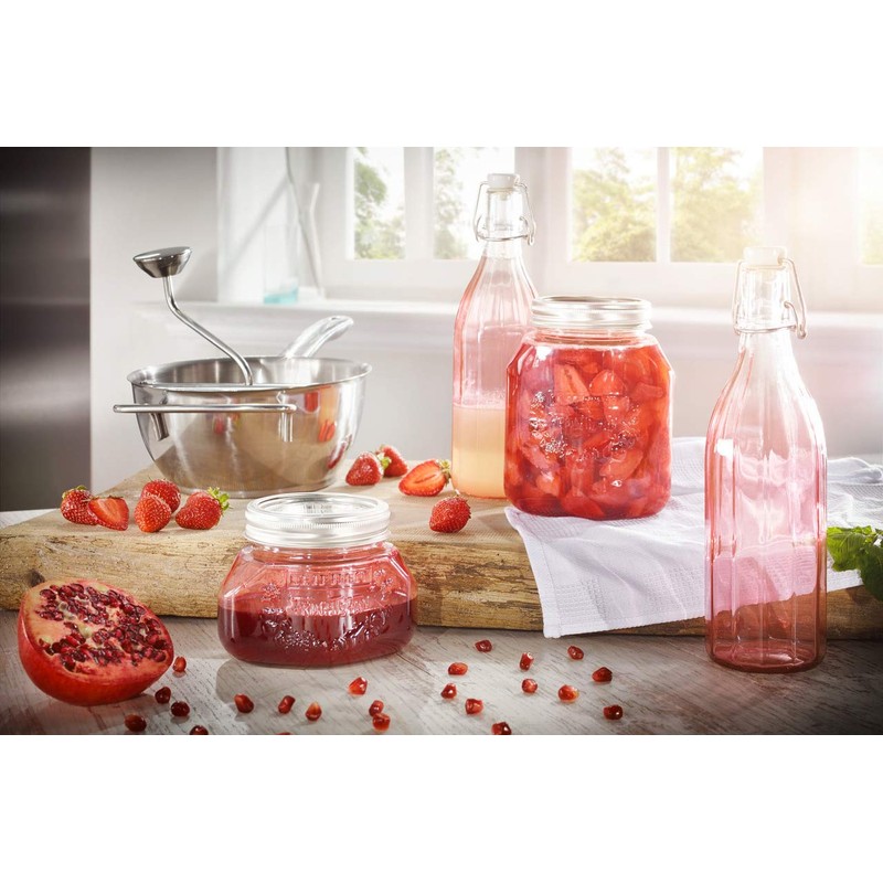 Leifheit Preserving Glass Jar, Tender Rose, 0.5 Litre