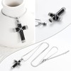 Cremation Jewellery for Ashes Cross Memorial Urn Necklace Pendant Keepsake