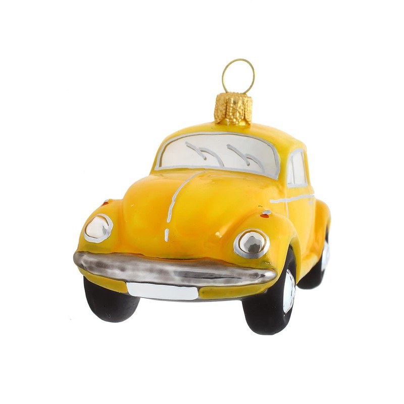 Hamburger Weihnachtsontor - Christmas Tree Decoration - VW Beetle Yellow