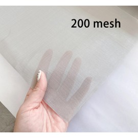 304 Stainless Steel Wire Mesh Stainless Steel Mesh 200 Mesh 30 x 120 cm Filter Sieve Leaf Filtration Cloth (200 Mesh, 30 x 120 cm)