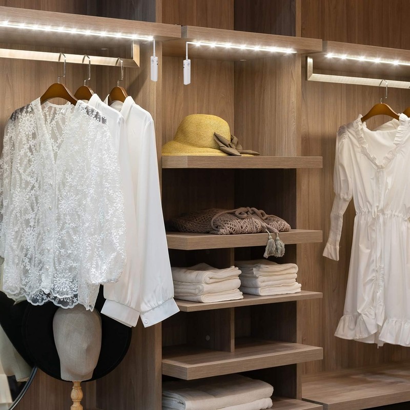 2 Pack Rechargeable LED Strip Lights with Motion Sensor -