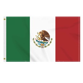 3×5 FT Mexico Flag, Large 100D Mexican National Outdoor Banner,Doube Side Printing Decor For Patio Garden With Brass Gromment