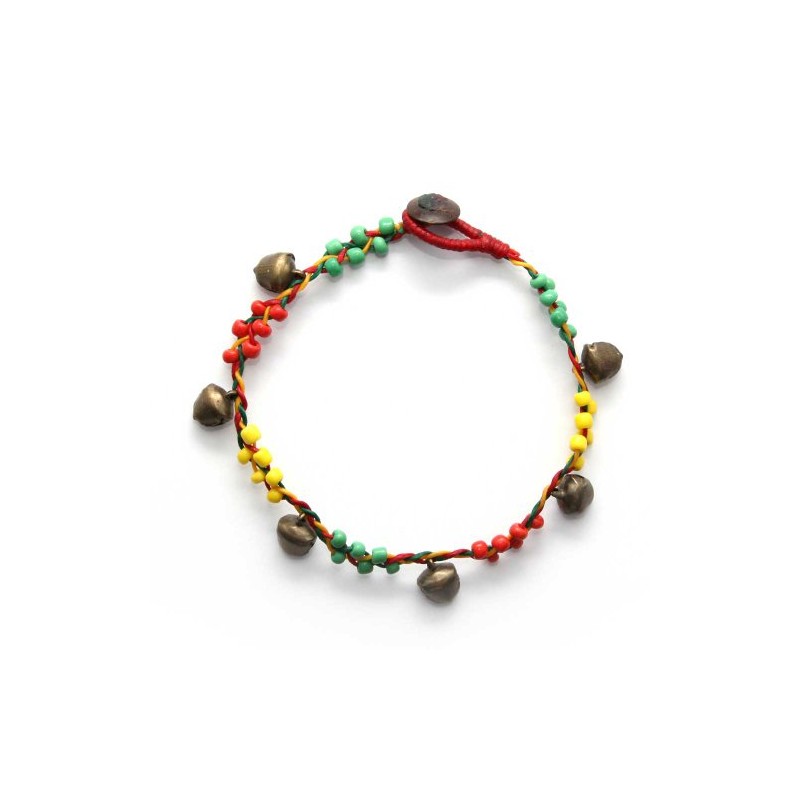Idin Handmade Anklet - Handmade multicoloured wax cord plaited with