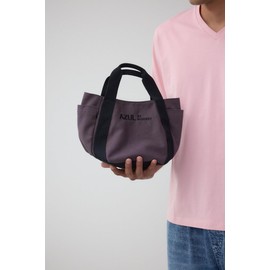AZUL by moussy 251ISB55-120D Men's Canvas Logo Mini Tote, gray, Free size